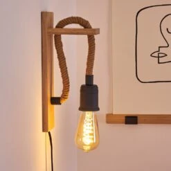 Sunnyvale Wandleuchte Braun, Holz Hell, Schwarz, 1-flammig -LEDVANCE Verkäufe sunnyvale wandleuchte h3369586 13