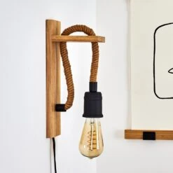 Sunnyvale Wandleuchte Braun, Holz Hell, Schwarz, 1-flammig -LEDVANCE Verkäufe sunnyvale wandleuchte h3369586 8