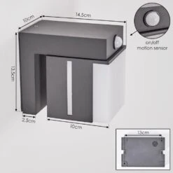 Swanek Außenwandleuchte LED Anthrazit, 1-flammig, Bewegungsmelder 14 Swanek Außenwandleuchte LED Anthrazit, 1-flammig, Bewegungsmelder -LEDVANCE Verkäufe swanek aussenwandleuchte h3853108 3