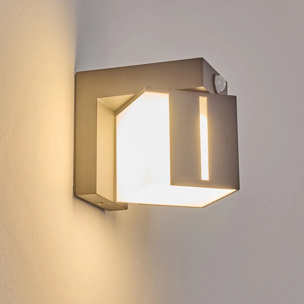 Swanek Außenwandleuchte LED Anthrazit, 1-flammig, Bewegungsmelder 9 Swanek Außenwandleuchte LED Anthrazit, 1-flammig, Bewegungsmelder – Bild 9