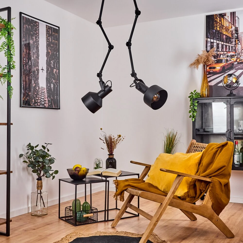 Tablazos Deckenleuchte Schwarz, 2-flammig 2 Tablazos Deckenleuchte Schwarz, 2-flammig – Bild 2