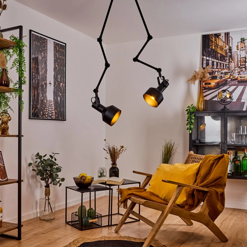 Tablazos Deckenleuchte Schwarz, 2-flammig 11 Tablazos Deckenleuchte Schwarz, 2-flammig – Bild 11