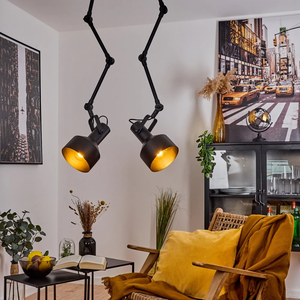 Tablazos Deckenleuchte Schwarz, 2-flammig 7 Tablazos Deckenleuchte Schwarz, 2-flammig – Bild 7