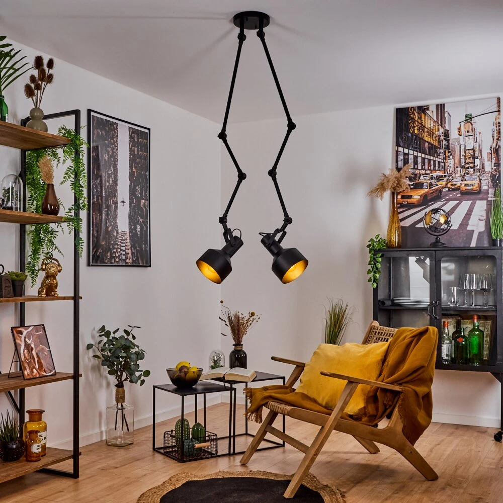 Tablazos Deckenleuchte Schwarz, 2-flammig 9 Tablazos Deckenleuchte Schwarz, 2-flammig – Bild 9