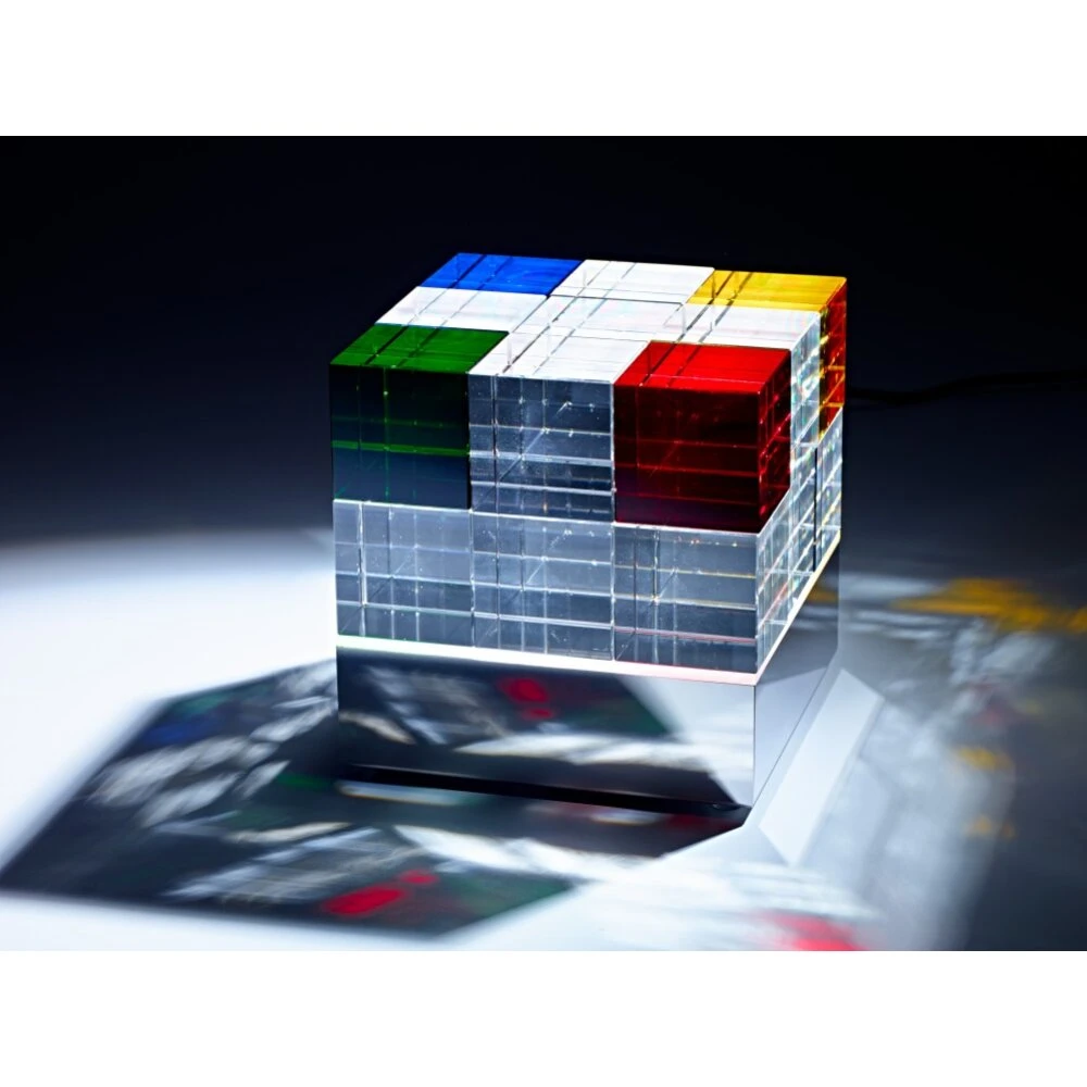 Tecnolumen Cubelight Tischleuchte LED Bunt, Klar, 1-flammig 2 Tecnolumen Cubelight Tischleuchte LED Bunt, Klar, 1-flammig – Bild 2