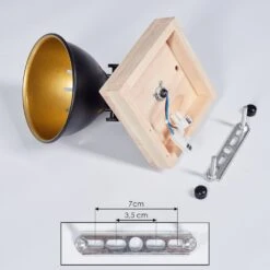 Tina Deckenleuchte Holz Dunkel, Schwarz, 1-flammig -LEDVANCE Verkäufe tina deckenleuchte h3403273 4