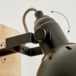 Tina Wandleuchte Chrom, Holz Hell, Schwarz, 1-flammig -LEDVANCE Verkäufe tina wandleuchte h3581018 5