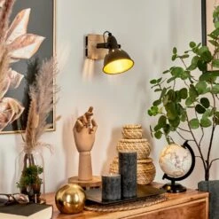 Tina Wandleuchte Chrom, Holz Hell, Schwarz, 1-flammig -LEDVANCE Verkäufe tina wandleuchte h3581018 6