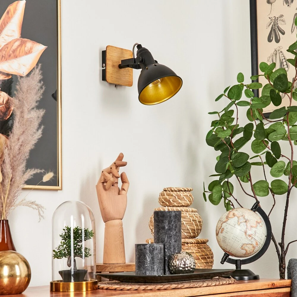 Tina Wandleuchte Chrom, Naturfarben, Schwarz, 1-flammig 10 Tina Wandleuchte Chrom, Naturfarben, Schwarz, 1-flammig – Bild 10