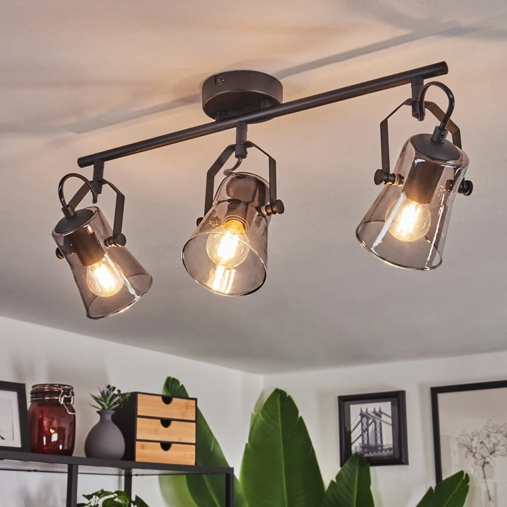 Trajouca Deckenleuchte Schwarz, 3-flammig 11 Trajouca Deckenleuchte Schwarz, 3-flammig – Bild 11