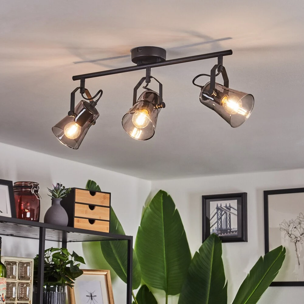 Trajouca Deckenleuchte Schwarz, 3-flammig 7 Trajouca Deckenleuchte Schwarz, 3-flammig – Bild 7