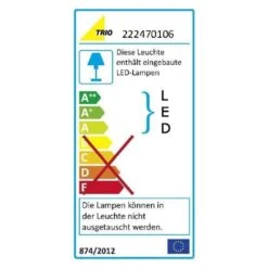 Trio 2220 Wandleuchte LED Chrom, 1-flammig 22 Trio 2220 Wandleuchte LED Chrom, 1-flammig -LEDVANCE Verkäufe trio 2220 wandleuchte 222470106 do1 8