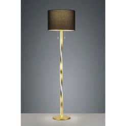 Trio Leuchten NANDOR Stehleuchte LED Gold, 3-flammig