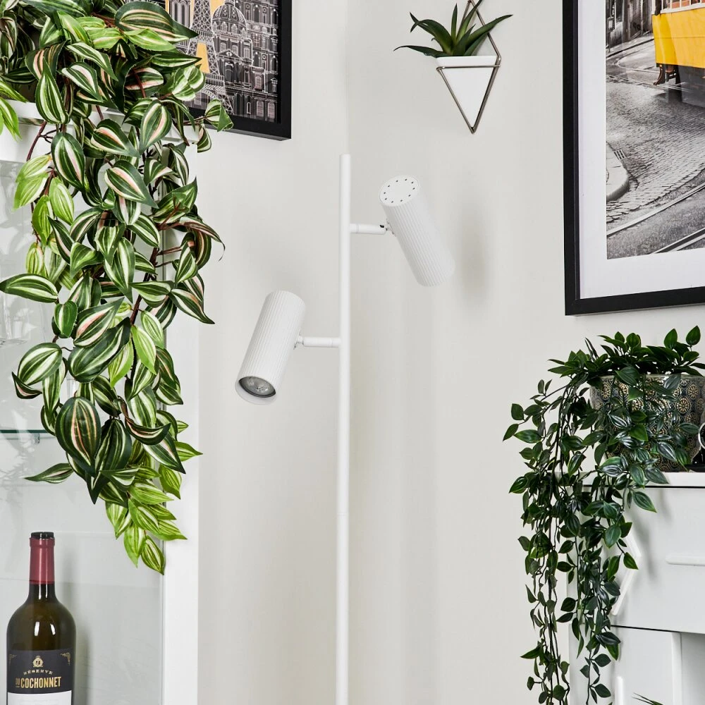 Trutielle Stehleuchte Weiß, 2-flammig 2 Trutielle Stehleuchte Weiß, 2-flammig – Bild 2