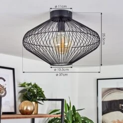 Unafo Deckenleuchte Schwarz, 1-flammig -LEDVANCE Verkäufe unafo deckenleuchte h3442715 3