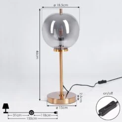 Verbania Tischleuchte Messing, 1-flammig -LEDVANCE Verkäufe verbania tischleuchte h3455036 3