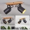 Vergoignan Deckenleuchte Naturfarben, Schwarz, 2-flammig