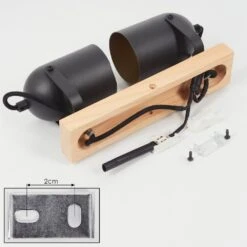 Vergoignan Deckenleuchte Naturfarben, Schwarz, 2-flammig -LEDVANCE Verkäufe vergoignan deckenleuchte h3620595 4