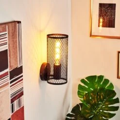 Vislanda Wandleuchte Schwarz, 1-flammig