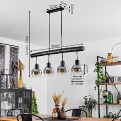 Vouhet Pendelleuchte Schwarz, 4-flammig -LEDVANCE Verkäufe vouhet pendelleuchte h3599525 3