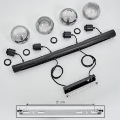 Vouhet Pendelleuchte Schwarz, 4-flammig -LEDVANCE Verkäufe vouhet pendelleuchte h3599525 4