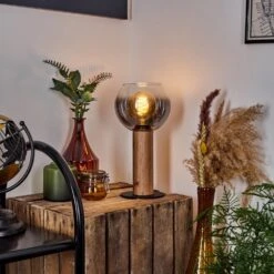 Vouhet Tischleuchte Braun, Holzoptik, Schwarz, 1-flammig -LEDVANCE Verkäufe vouhet tischleuchte h3620007 6