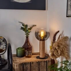 Vouhet Tischleuchte Braun, Holzoptik, Schwarz, 1-flammig -LEDVANCE Verkäufe vouhet tischleuchte h3620007 8