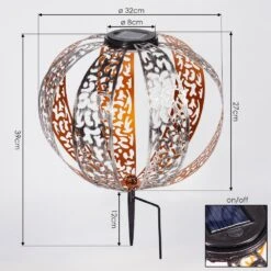 Wasalea Solar-Kugelleuchte LED Bronze, Schwarz, Silber, 1-flammig 13 Wasalea Solar-Kugelleuchte LED Bronze, Schwarz, Silber, 1-flammig -LEDVANCE Verkäufe wasalea solar kugelleuchte h3420461 3