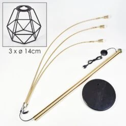 Yaak Stehleuchte Messing, Schwarz, 3-flammig -LEDVANCE Verkäufe yaak stehleuchte h3938515 4