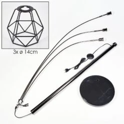 Yaak Stehleuchte Chrom, Schwarz, 3-flammig -LEDVANCE Verkäufe yaak stehleuchte h3938812 4