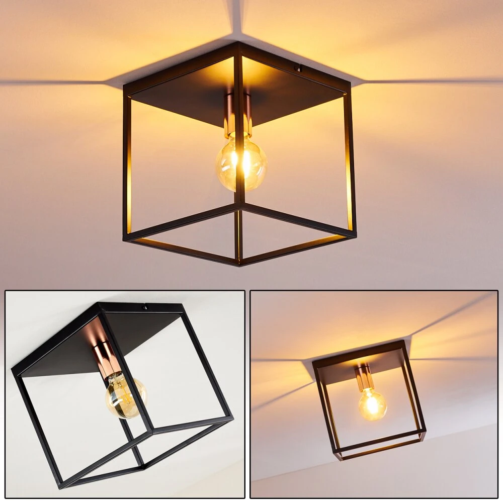 Yuhigaoka Deckenleuchte Schwarz, 1-flammig 1 Yuhigaoka Deckenleuchte Schwarz, 1-flammig